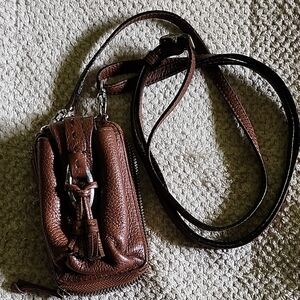 Brown Leather Brighton Crossbody Bag